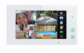 7 Zoll Touchscreen Monitor Weiss